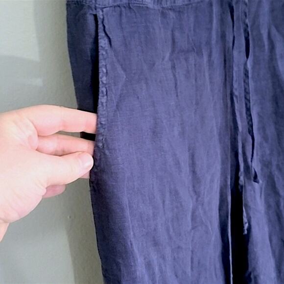 Velvet by Graham & Spencer Women’s Jumpsuit Boho Linen Blend Relaxed Fit Small - Picture 5 of 9